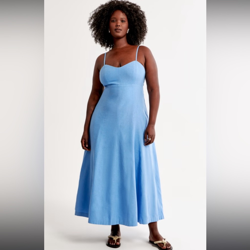 Abercrombie Blue Linen blend dress